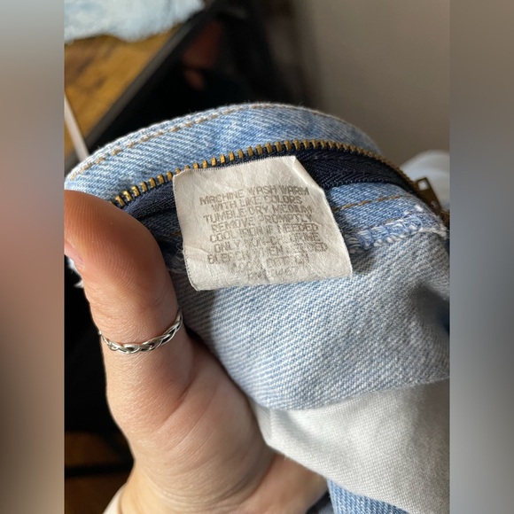 Chic Vintage High Rise Jeans Light Blue Women's Size 12 petite - Picture 6 of 7